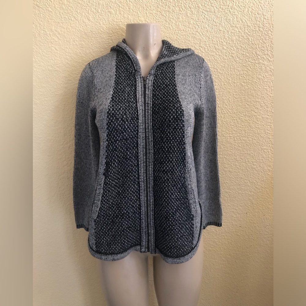 Anthropologie Sparrow zip up hooded sweater size MP